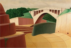 Divatos 3D Fali Tapéta Csendes táj 104x70 Ragasztóval