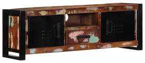 TV szekrény 100x30x35 cm tömörfa, újrahasznosított fa