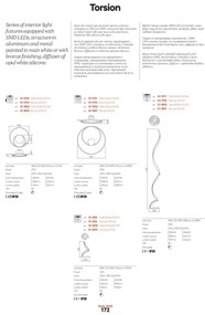 Redo 01-1886 - LED dimmelhető mennyezeti lámpa TORSION LED/29W/230V fehér