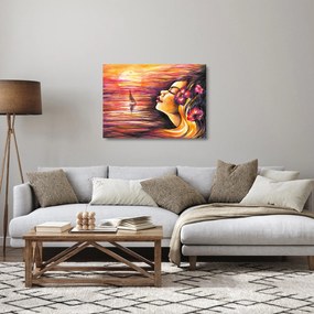 Kép - Nyári emlékek (üvegen) (70x50 cm)