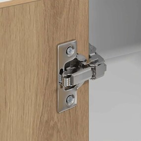 Függő szekrény Riga Artisan tölgy és fehér 57 x 57 x 100 cm