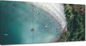 Vászonkép 180x90 Trópusi pálmafák szigete