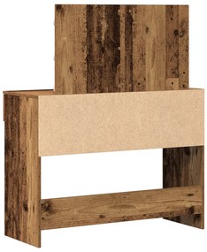 LED-es sminktükör régi fa 100x40x120 cm