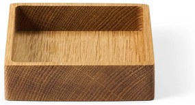 Natúr színű dekoratív fa tárolódoboz 11x11x3 cm Square S – LIND DNA