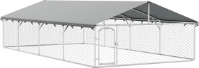 vidaXL kültéri kutyakennel tetővel 600 x 300 x 150 cm
