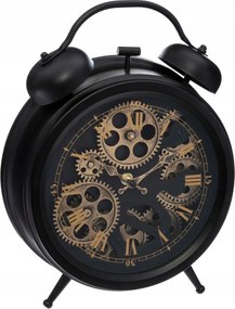 Retro stílusú állóóra nappaliba hangtalan Fém fekete dekoratív