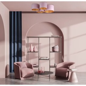 Duolla - Mennyezeti lámpa ROLLER PENTO 5xE27/60W/230V rózsaszín