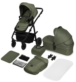 Lionelo - Kombinált babakocsi 2 az 1-ben AMBER PLUS Zöld Erdő