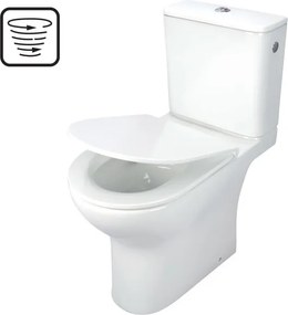 Jasmin monoblokkos, perem nélküli WC + tető