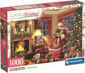 Karácsonyi Santa's Visit 1000 db-os puzzle Clementoni