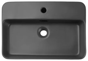 COMAD TRUST 2 MATT SÖTÉTSZÜRKE - TRUST 55x38 cm matt szürke mosdó pultba