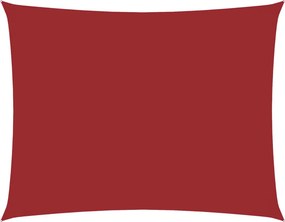 vidaXL piros téglalap alakú oxford-szövet napvitorla 5 x 6 m