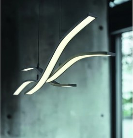 Matt fekete fém LED dimmelhető függőlámpa távirányítóval Spider – Trio Select