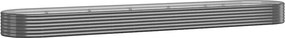 vidaXL antracitszürke horganyzott acél kerti magaságyás 507x100x36 cm