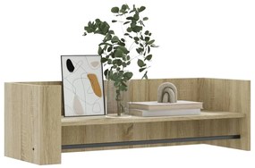 sonoma tölgy színű szerelt fa fali polc 100 x 35 x 30,5 cm