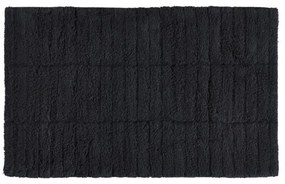 Tiles fekete pamut fürdőszobai kilépő, 50 x 80 cm - Zone