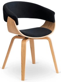 Elegáns Étkezőszék Aranytölgy/Fekete Színben. GARY