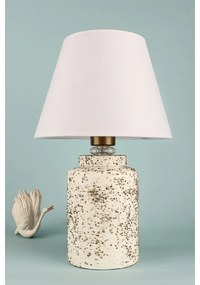 Asztali lámpa RAMZES 1xE27/40W/230V fehér/bézs