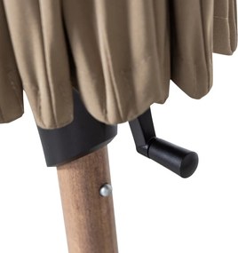 Zöld-bézs napernyő ø 280 cm Monica – WOOOD