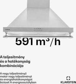 Klarstein Montblanc 60, páraelszívó, 610 m³/ó, 165 W, 2 x 1,5 W LED, díszléc