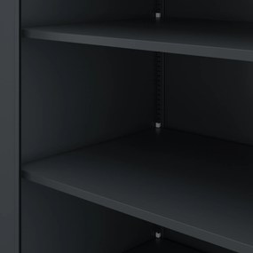 Fém irodai és műhelyszekrény antracit JAN D600 900 x 1850 x 600 mm