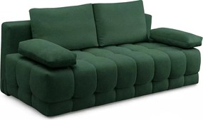 Tuko kinyitható kanapé tárolóval - zöld Freya 210-09 dzsörzé