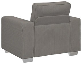 világosszürke kordbársony szövet kanapéfotel 60 cm