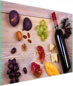 Üveg Vágódeszka 52x30 Étel Edzett Üveg