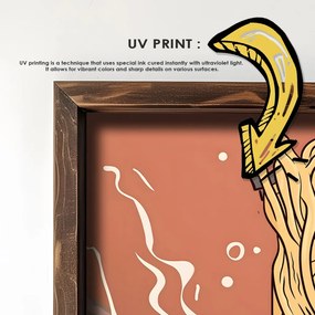 GE207-L keretezett MDF falikép, 35 x 47 cm