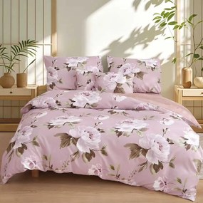Flanel ágyneműhuzat Homa BRIA PINK 7 részes 140x200 cm
