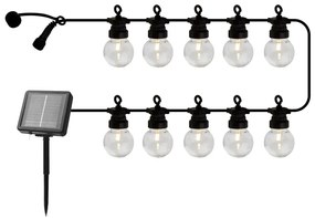 Napelemes fényfüzér, izzók száma 10 db-os hosszúság 300 cm Lucas Clear – Sirius