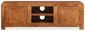 tömör fa TV-szekrény mézszínű felülettel 120 x 30 x 40 cm