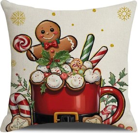 Ecarla karácsonyi párnahuzat 45x45cm POD199 Bögre