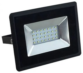 LED reflektor , 20 Watt , Ultra Slim , hideg fehér , E-series , fekete