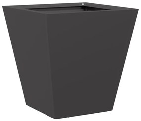 2 db fekete acél kerti növénytartó 30 x 30 x 30 cm