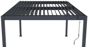 Bioklimatikus pergola G21 Austin 4x3 m, antracit, alumínium