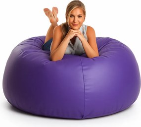 EMI Lila színű műbőr babzsákfotel