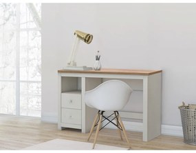 Íróasztal tölgyfa dekoros asztallappal 50x120 cm Emerald – Støraa