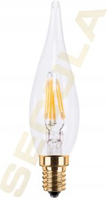 Segula 55230 Led francia gyertya, átlátszó E14 1,5 W (9 W) 80 Lm 1900 K