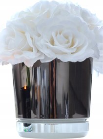 18 Kétszínű kaspó Duo Fekete fényes állvány Jégvarázs tükör