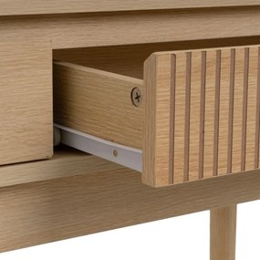 Natúr színű konzolasztal 30x100 cm Iona – Casa Selección