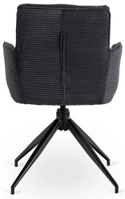 Forgó Étkező/Tárgyaló Fotel Fekete Színben.