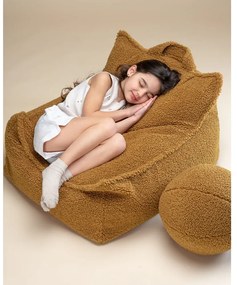 Barna buklé gyerek babzsákfotel Chair – Wigiwama