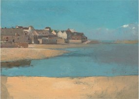 Kép - Odilon Redon, Village by the Sea in Brittany, reprodukciók (70x50 cm)