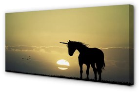 Canvas képek Field naplemente egyszarvú 120x60 cm