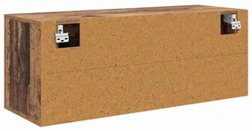 Cipőszekrény polcokkal ajtóval Régi fa 100 x 35 x 38 cm Faanyag