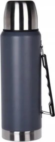 Rozsdamentes Acél Antracit Túra Termosz Bögrével 6 H 1000 ML