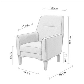 Fotel Lesan K (antracit). 1101698