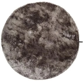 Shaggy szőnyeg Whisper Grey o 80 cm kör alakú