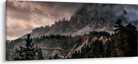 Sziklás hegyek képe (120x50 cm)